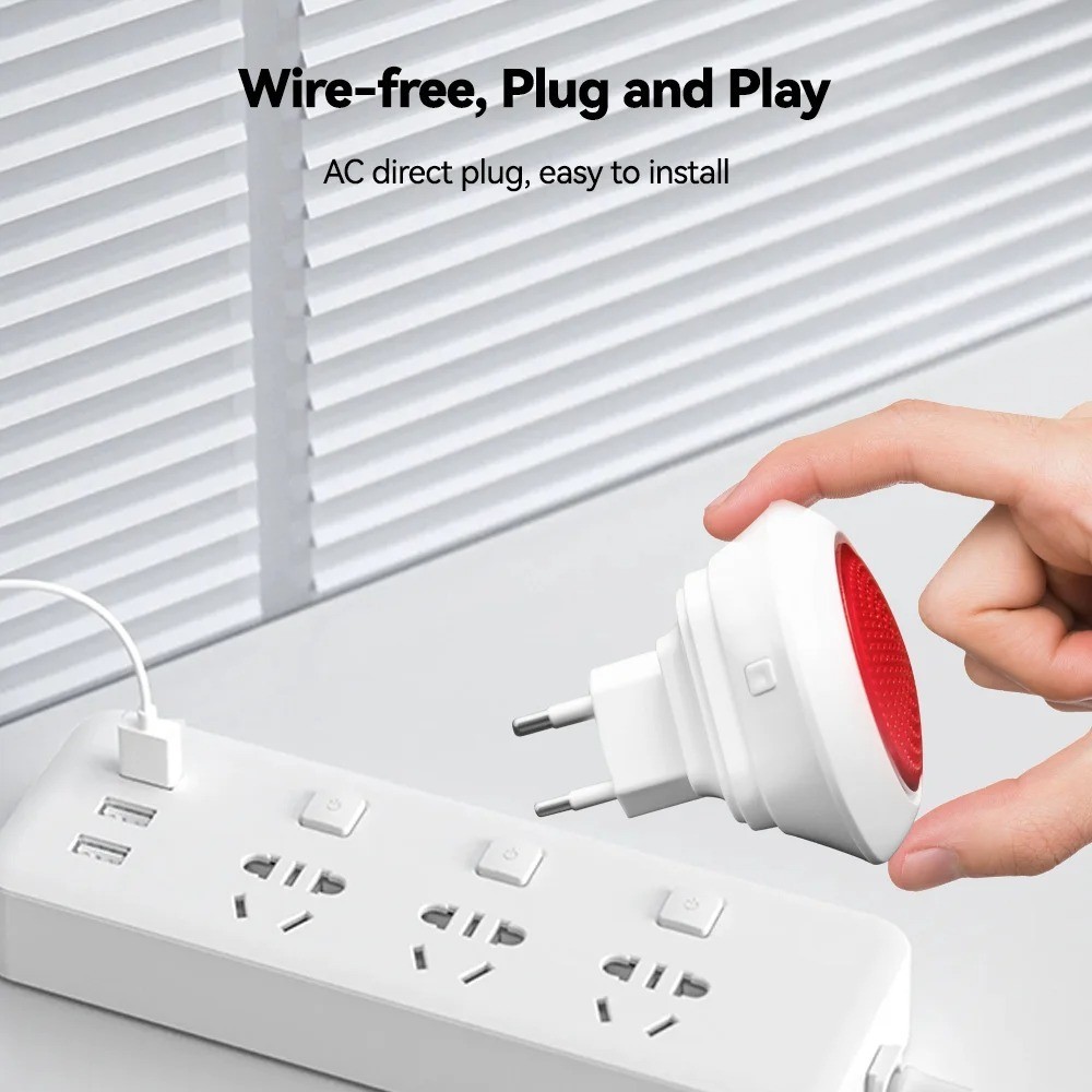Meian Tuya 100dB Siren Alarm Wireless Sirena Alarma Linkage Security Protection