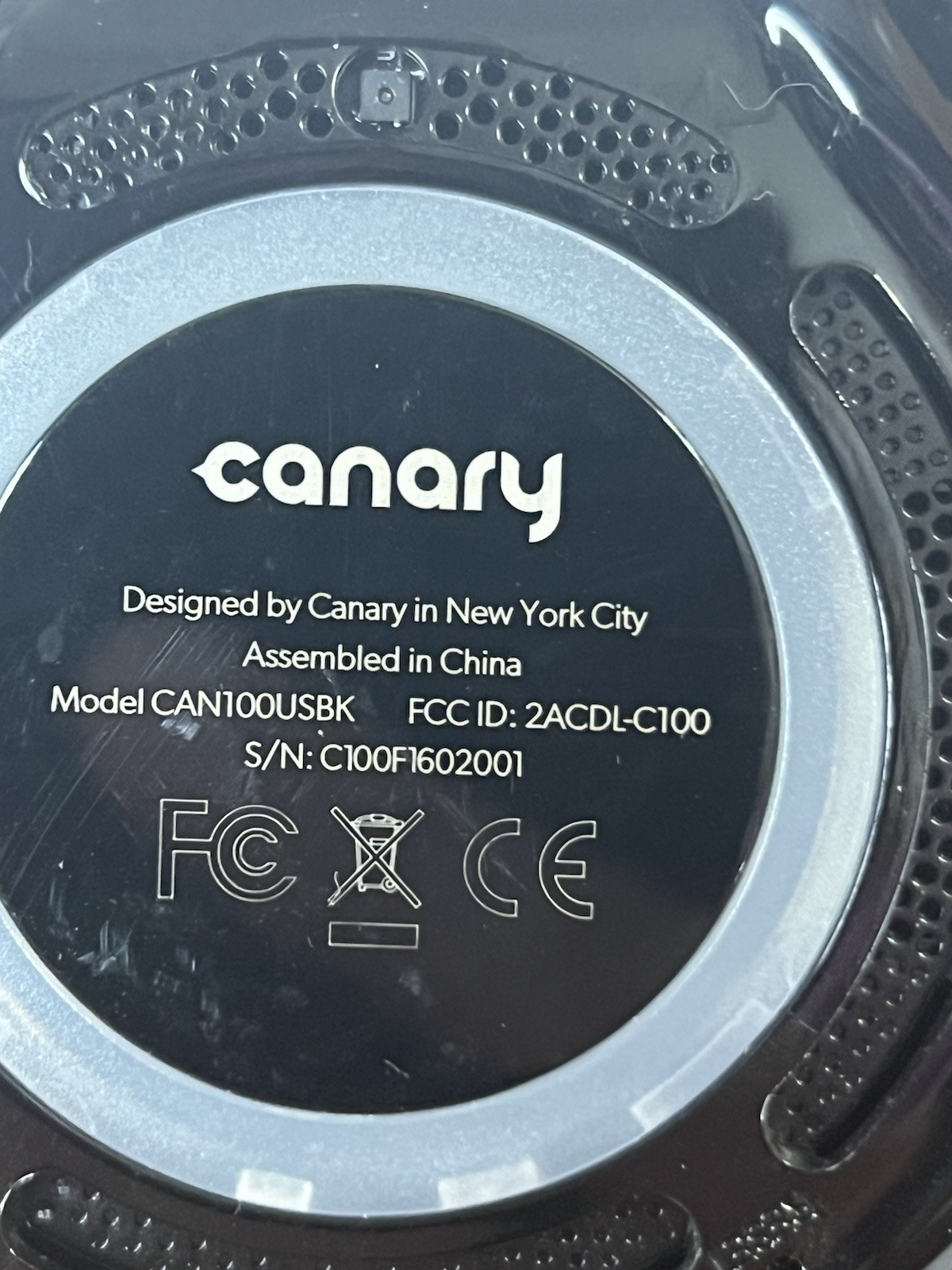 Canary, All-in-One Home Security Device, Network Security Camera Black Works