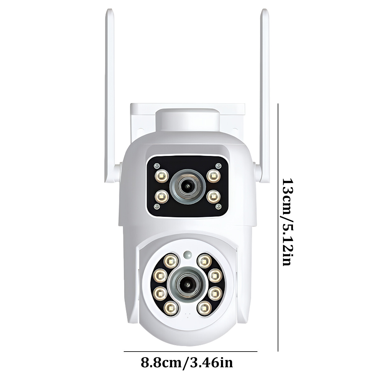 Wireless IP WIFI Camera Outdoor CCTV PTZ Smart Home Security IR Cam Dual lens