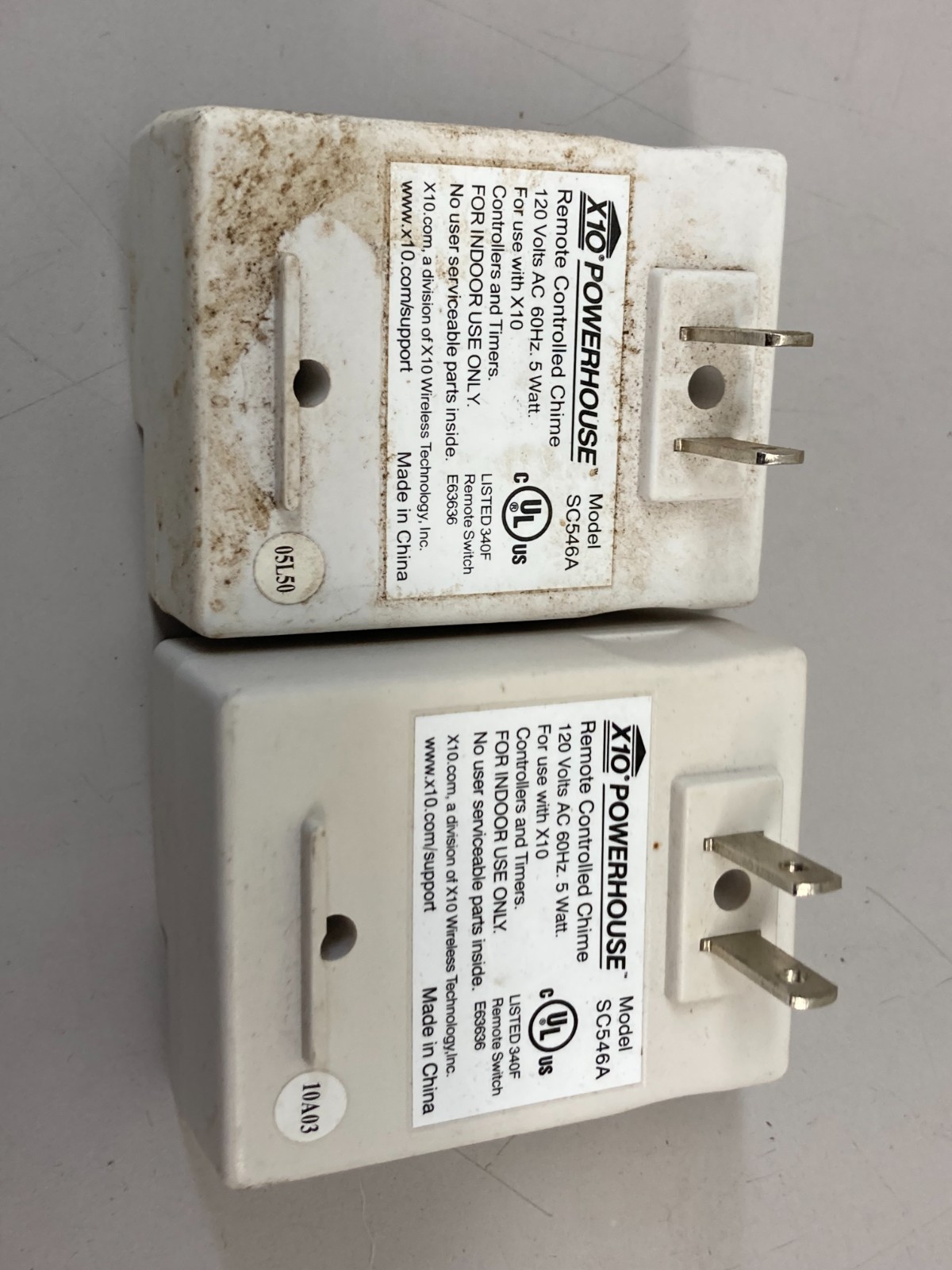 Lot of 2 X10 Plug-In Powerhorn Siren Module (SH10A)