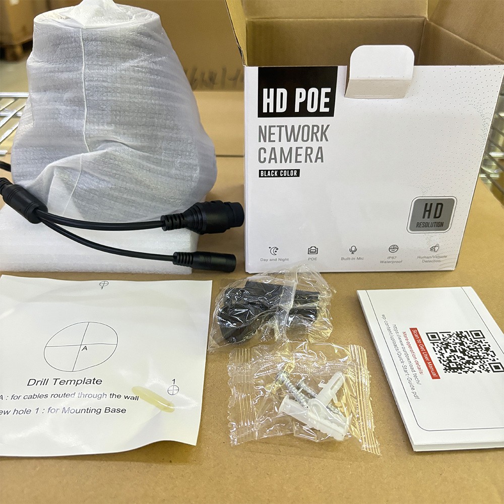 Vikylin 8CH 8POE NVR CCTV System 4MP IP Camera Mic IR Security Outdoor Black Lot