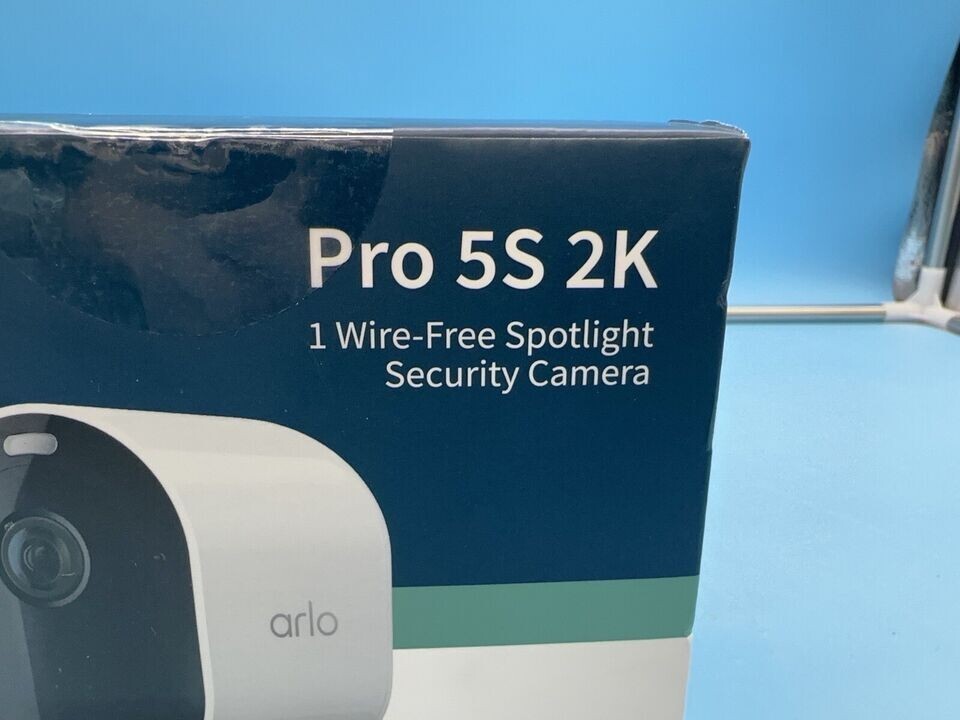 Arlo Pro 5S 2K Spotlight Camera 1 Pack Security Cameras Wireless Outdoor SEALED!