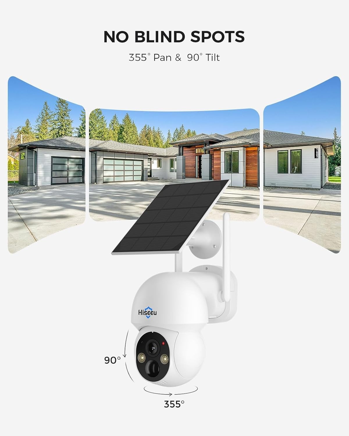 All-Weather Solar Security Camera System with Color Night Vision & Remote Access