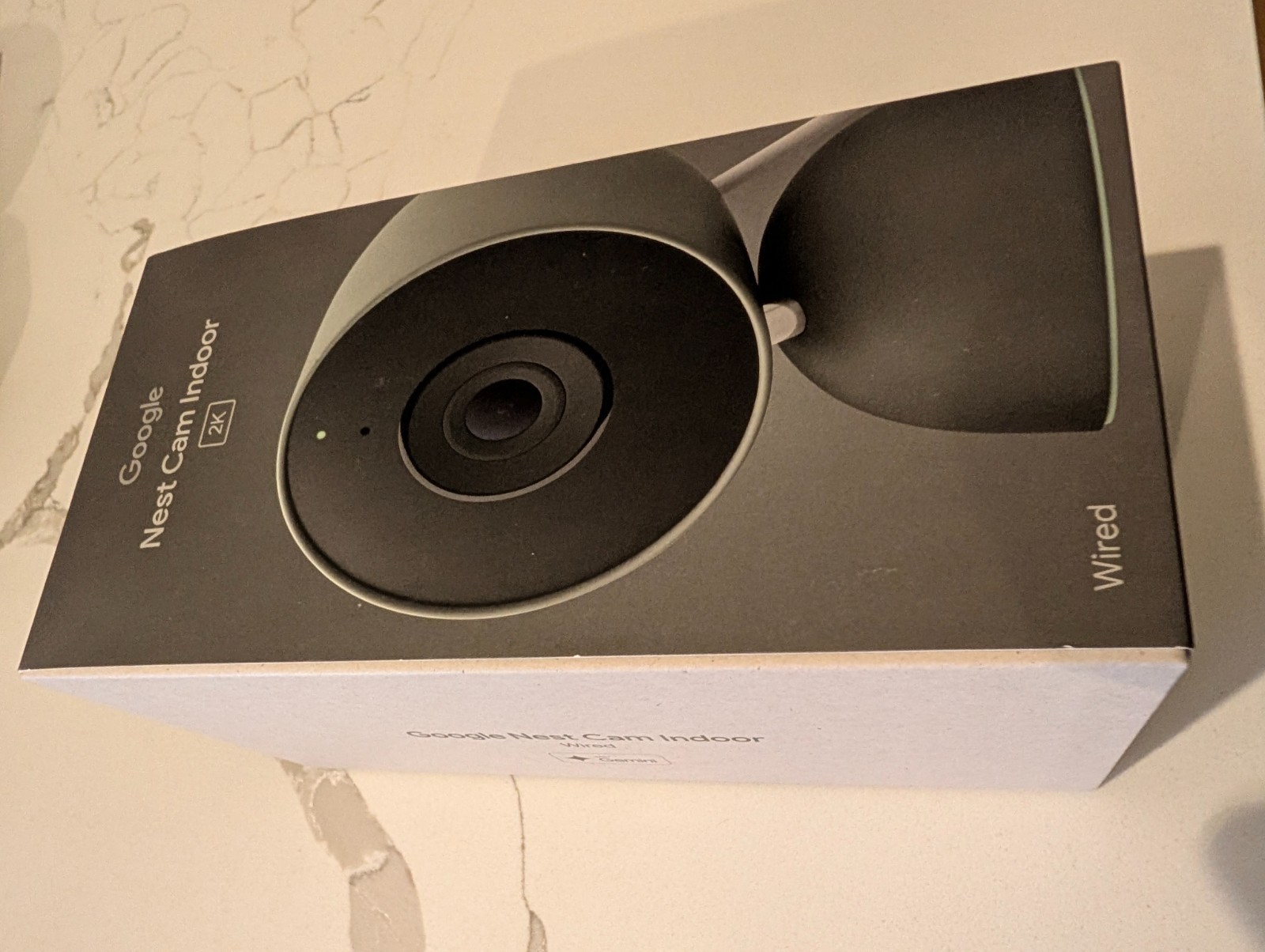 New Google Nest Cam 2K Indoor Wired 3rd Gen Security Camera Hazel GA09975-US