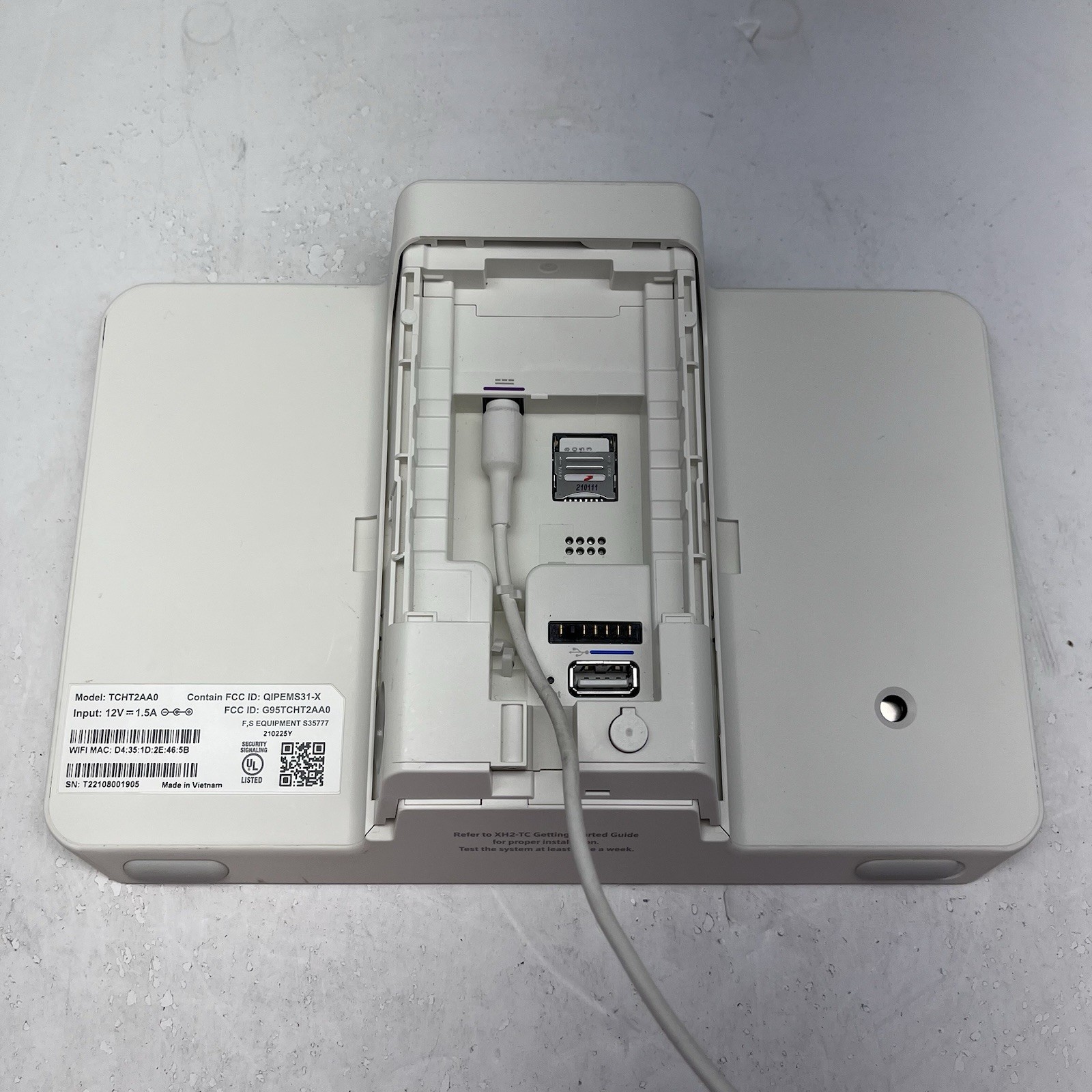 Comcast Xfinity XH1-TC Security Touchscreen Control Panel TCHT2AA0 Sold As Is C4