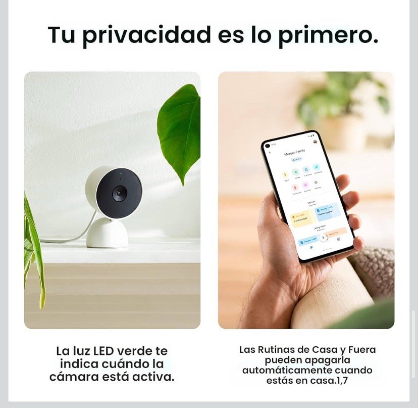 Google Nest Cam 2nd Gen Indoor Wired Smart Home Security Camera 1080p