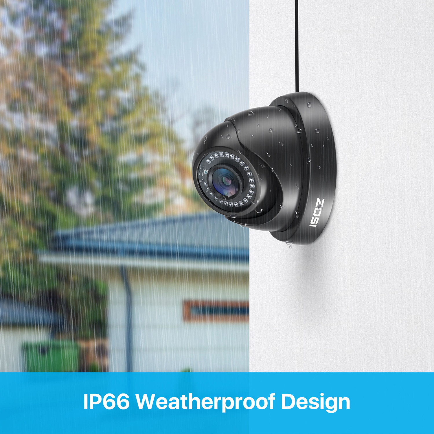 ZOSI 5MP Lite 8CH DVR 1080P Security Camera System Outdoor CCTV 24/7 View IP66