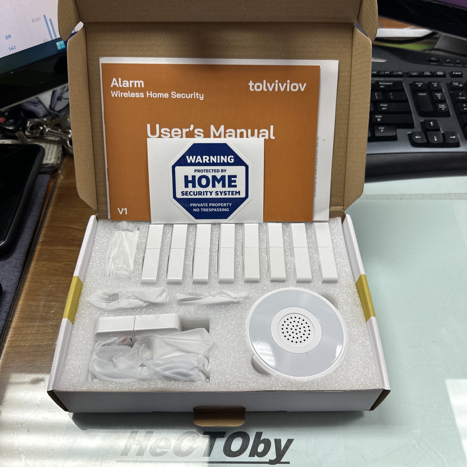 TOLVIVOIV BRAND NEW Home Alarm System 2nd Gen 12 Pieces Smart Alarm Security
