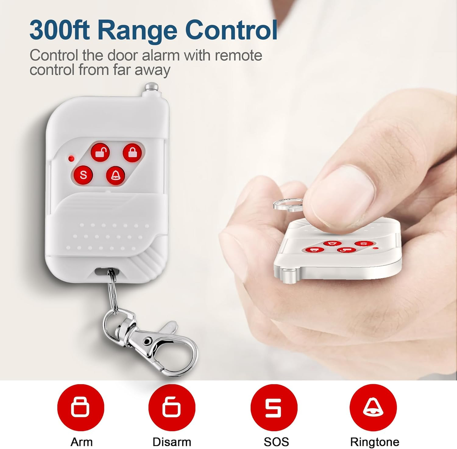 Wifi Alarm Home Security System, Wireless Alarm System with Loud 120Db Motion Se