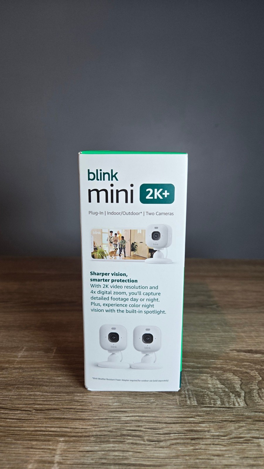 Blink Mini 2K+ Plug-In Security Camera 2-Pack White – New