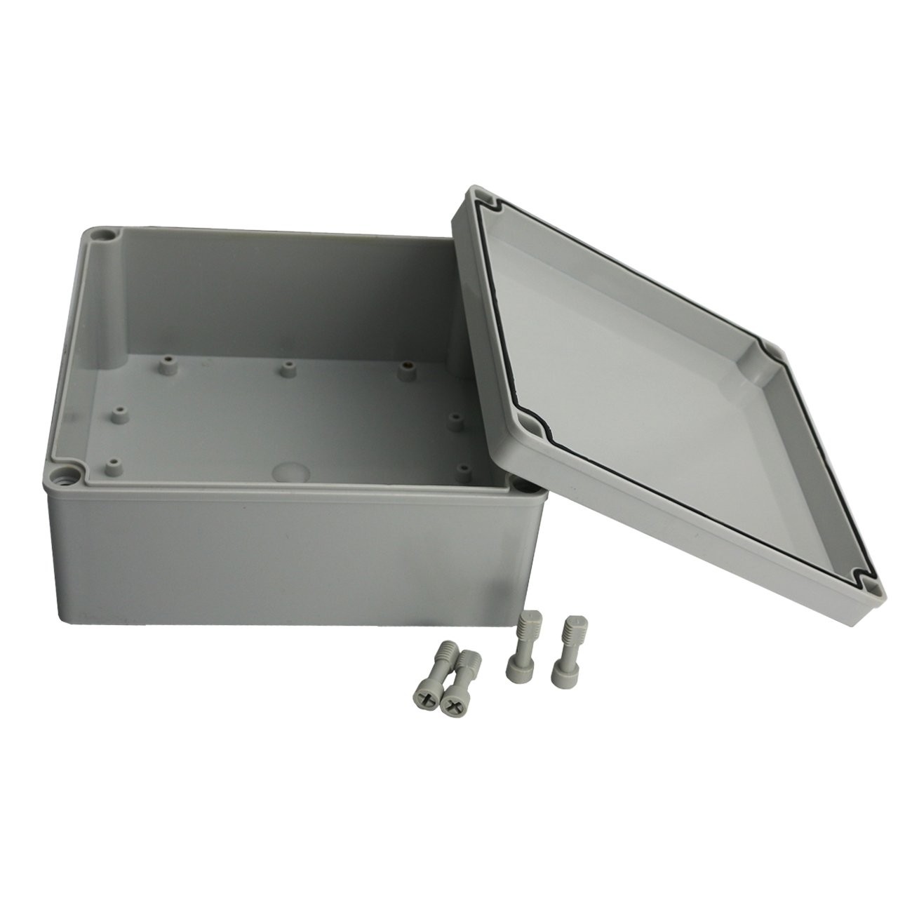 Ogrmar Plastic Dustproof IP65 Junction Box DIY Case 7.9″x 3.7″, Grey