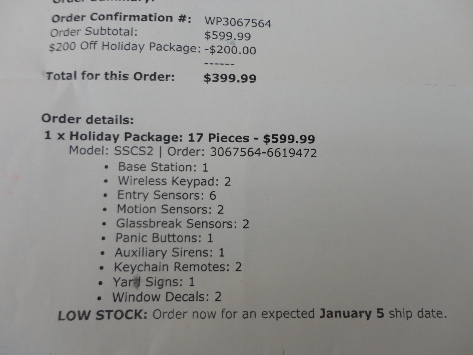 NEW SimpliSafe Wireless Home Security System Set Model SSCS2 – 17 Piece Lot