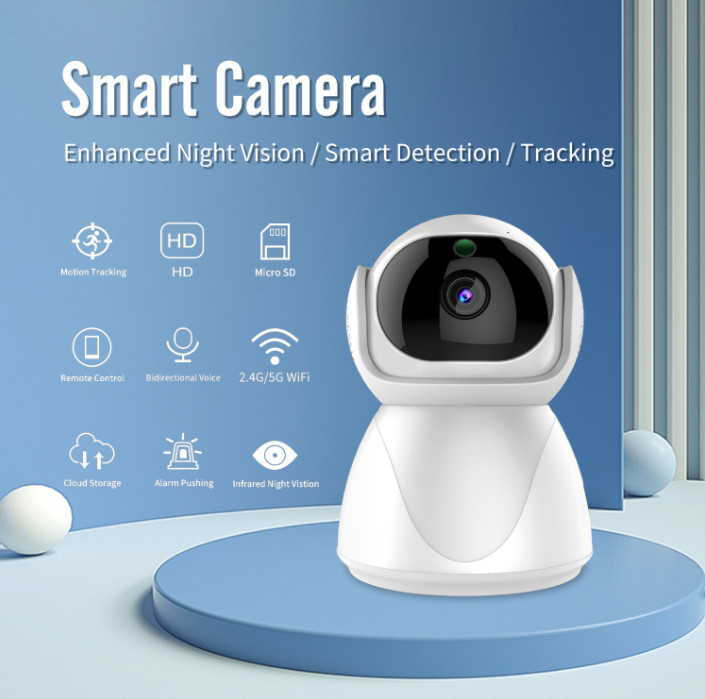 Camara De Seguridad Wifi Inalambrica HD Para Casa Interior Con Audio y Microfono