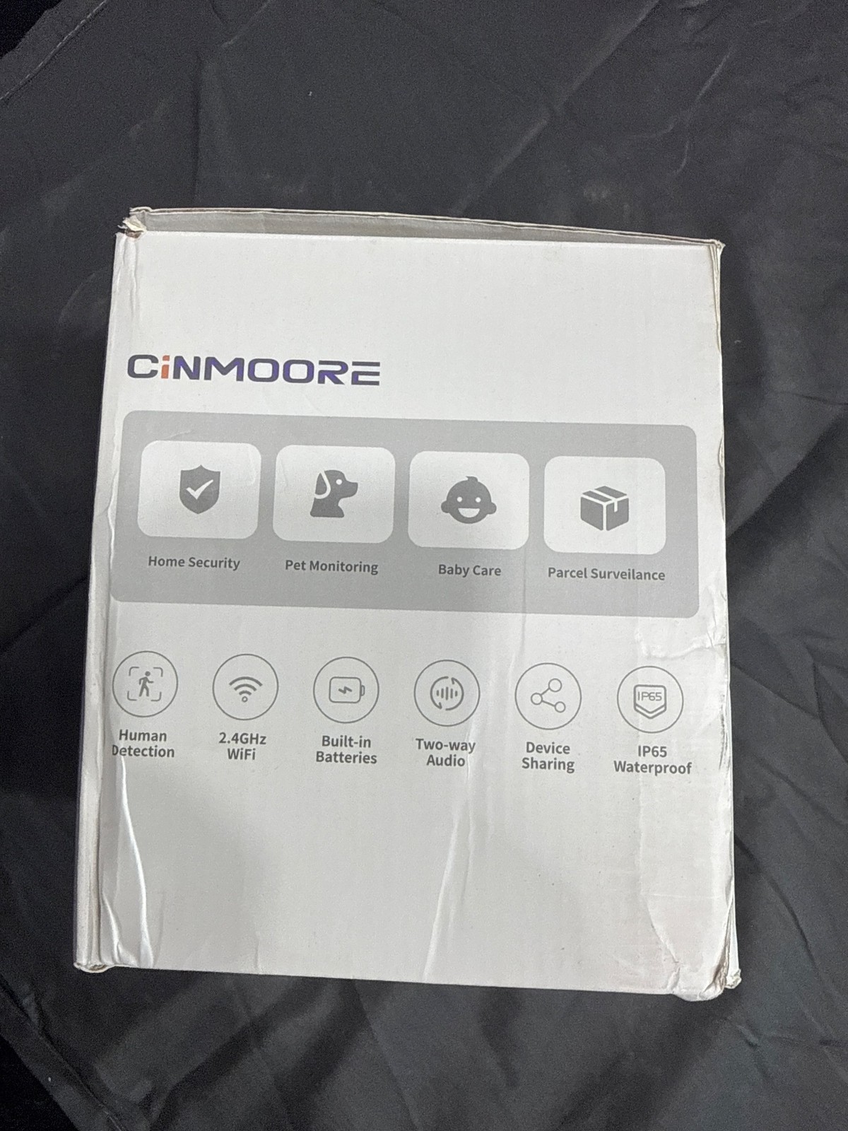 CiNMOORE BC22U 2.5K WiFi Battery Camera 4-Pack CM-BC22U