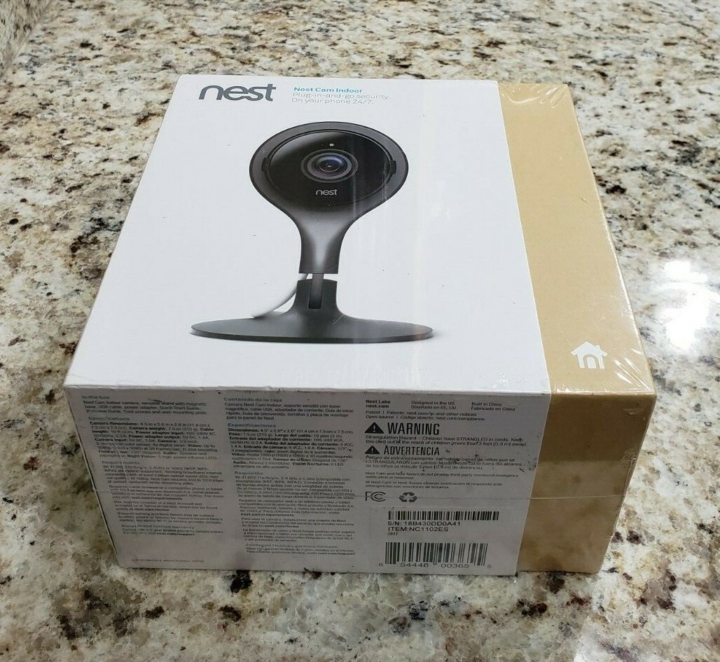 NEST Cam Indoor Smart Security Camera Model NC1102ES – Sealed NEW