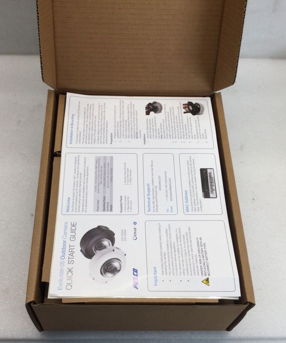 ONCAM PELCO EVO-05NMD 5 Megapixel Evolution 05 360 Outdoor Camera