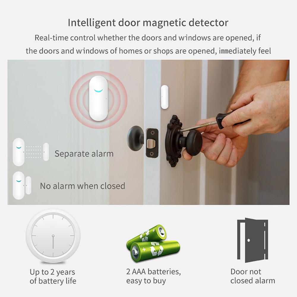 CS118 WiFi+GSM+GPRS 3 IN 1 Network Intelligent Home Alarm System Tuya APP JPHF
