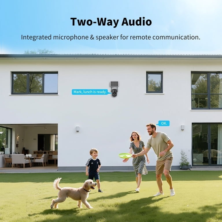 Conico 2K Solar Powered Wireless PTZ Night Vision 4G LTE Outdoor Security Camera