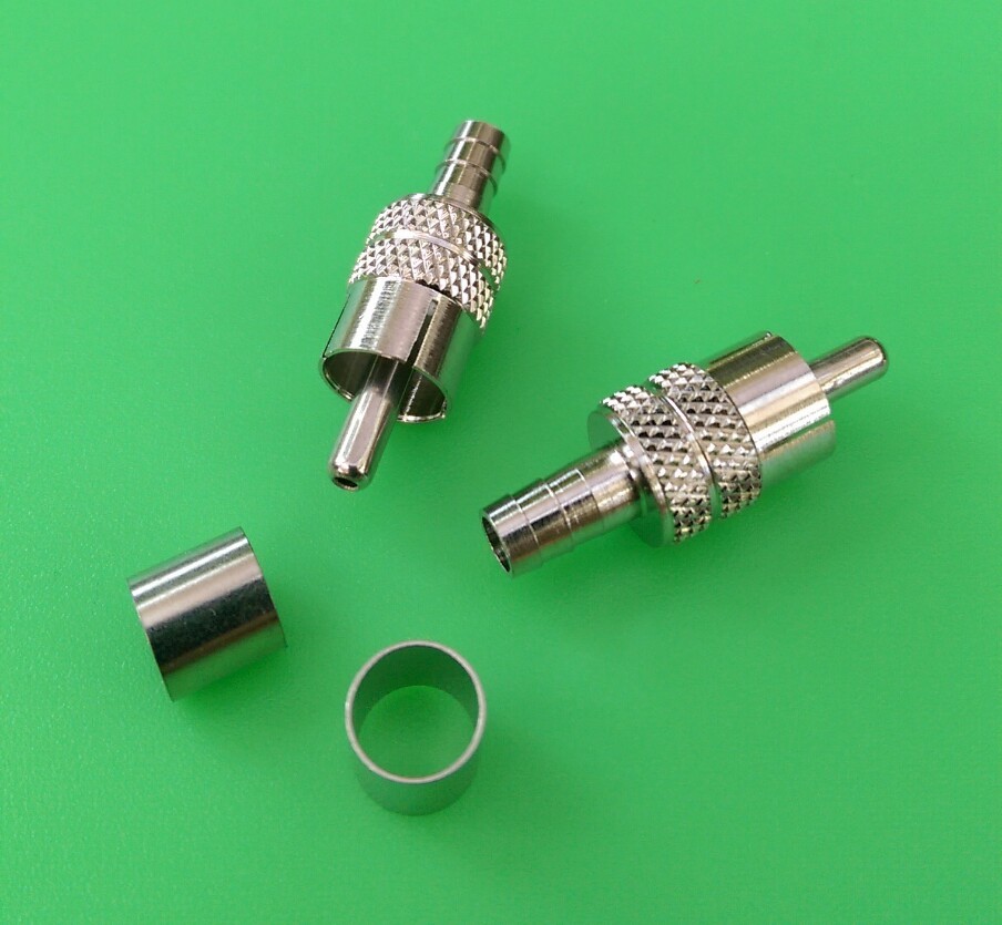 (2 PCS) RCA RG59 CRIMP-ON CONNECTOR – USA Seller