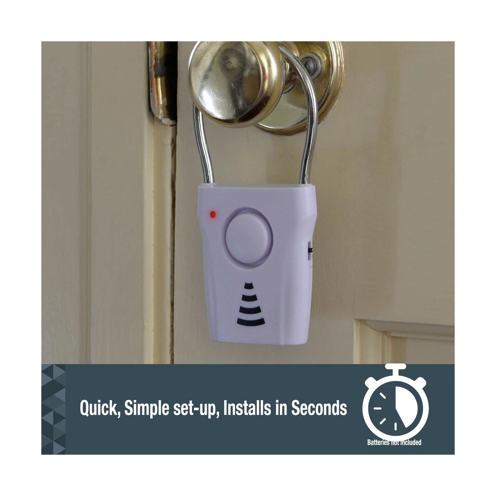 Door Handle Alarm 110dB Loud Wireless Home Travel Security