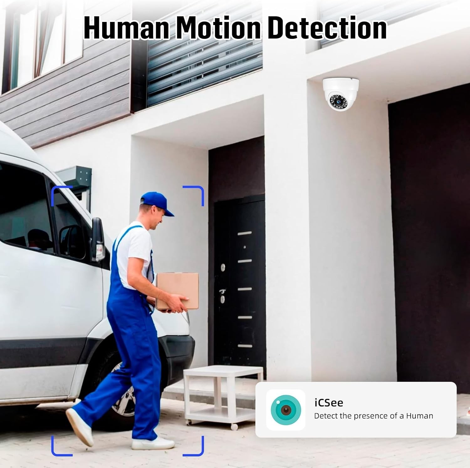 5MP Security Camera System Indoor with AI Human Detection, 8CH H.265+ Securit…