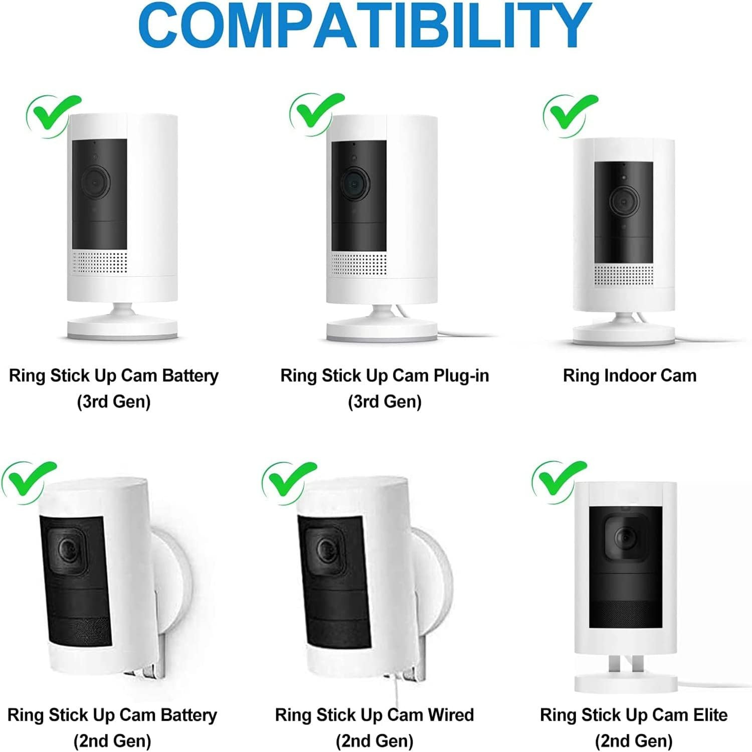 Wall Mount for All Arlo Camera, Arlo Pro, Arlo Pro 2, Arlo Pro 3,Arlo Ultra, Arl