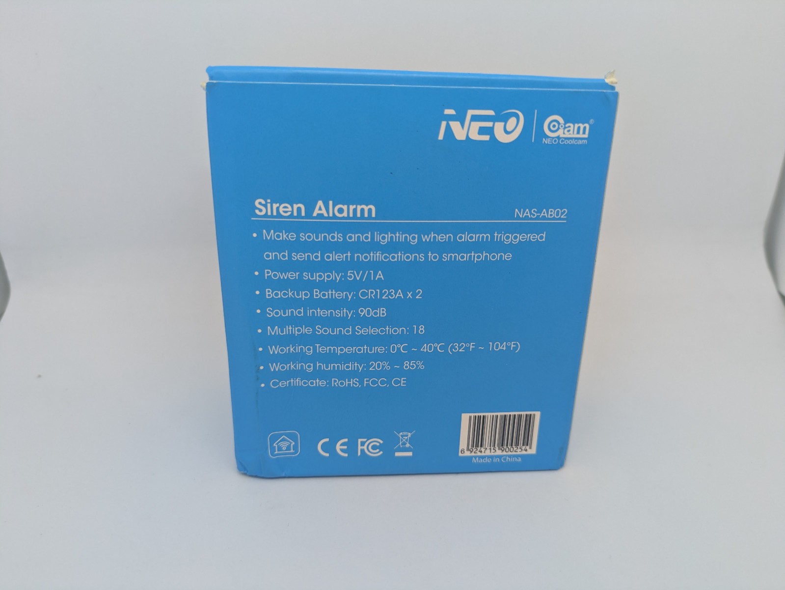 NEW Neo Coolcam Zigbee Siren Alarm Home Assistant Alexa Google Home Security