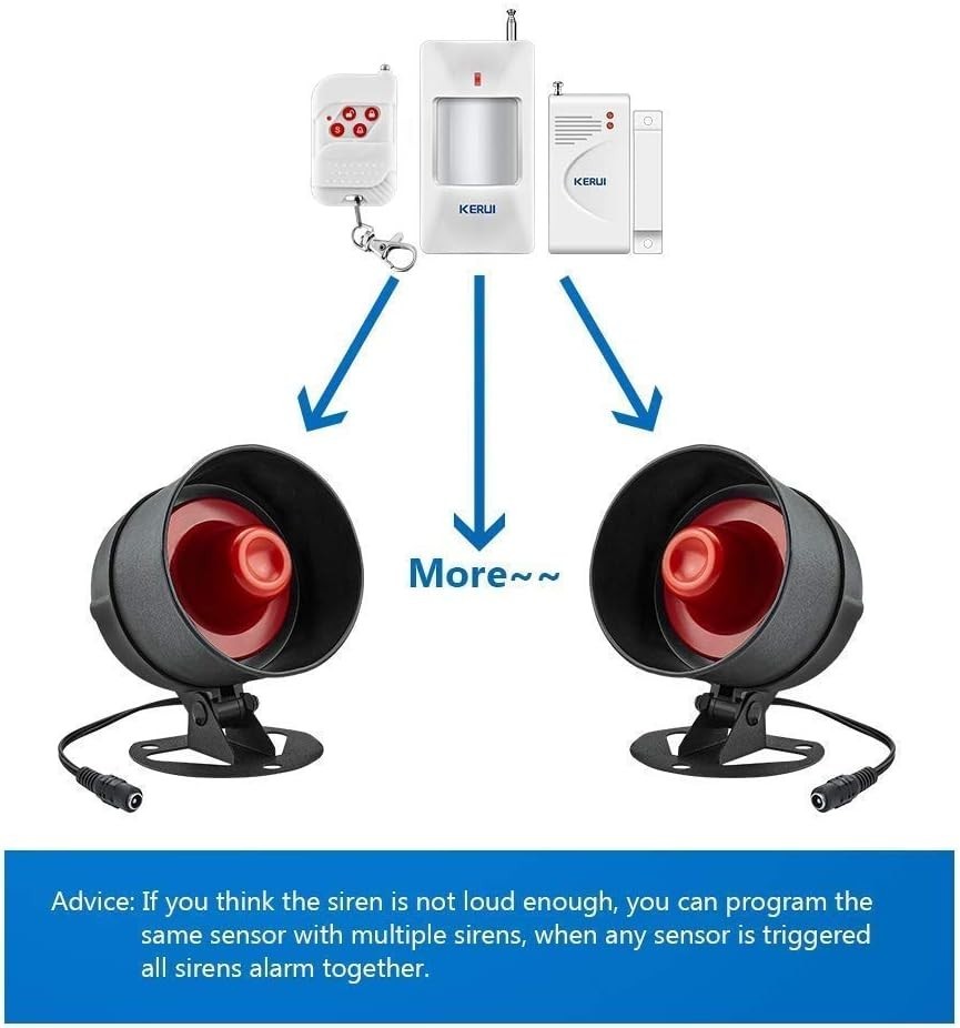 Alarma Para Casa Kit Ventanas De Seguridad Alarmas House Home Inalambrico Sirena