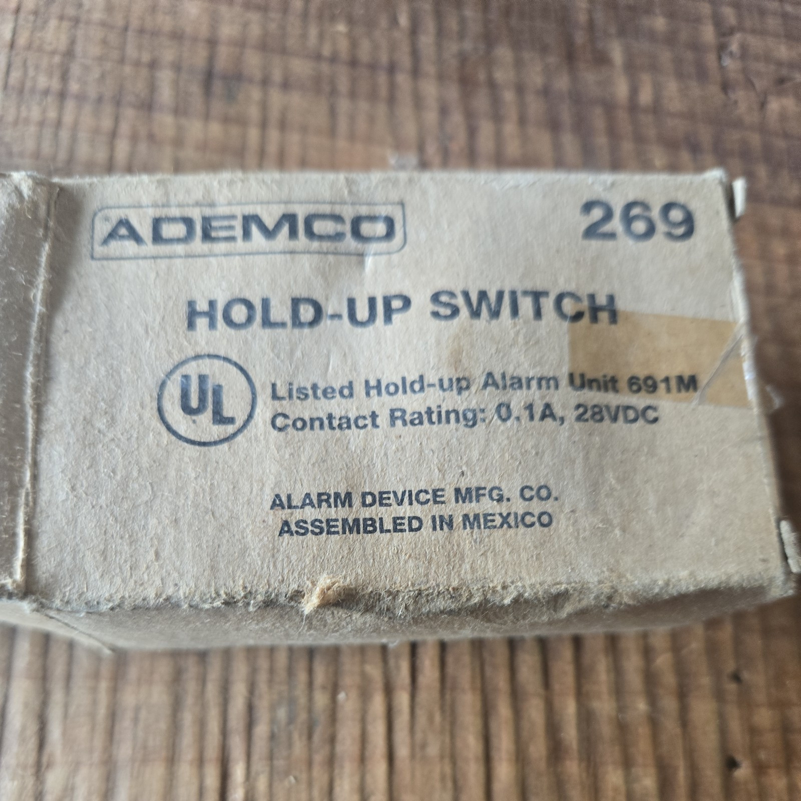 ADEMCO 269 STAINLESS STEEL HOLD-UP SWITCH Silent Security