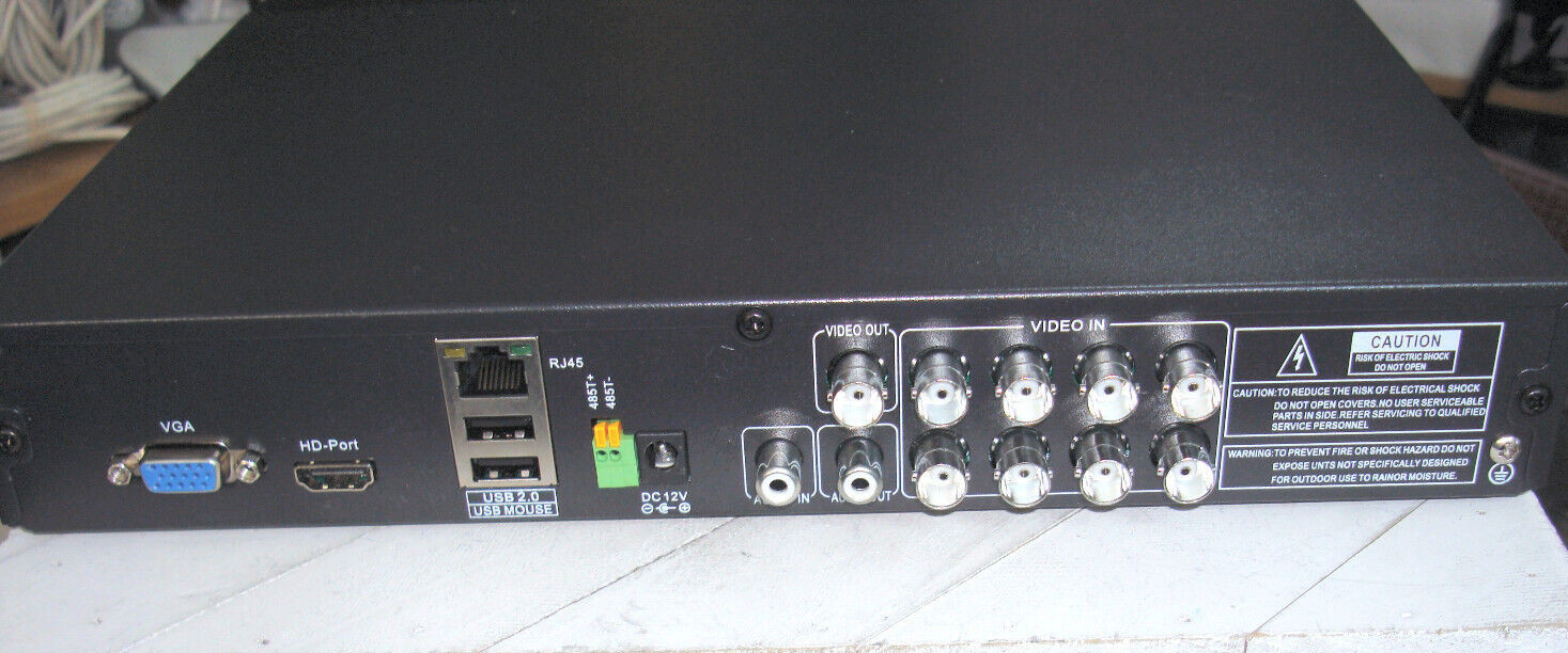 SANNCE DU-L81A1T 8 Ch DVR w/ 1 TB Formatted Hard Drive with Accessories