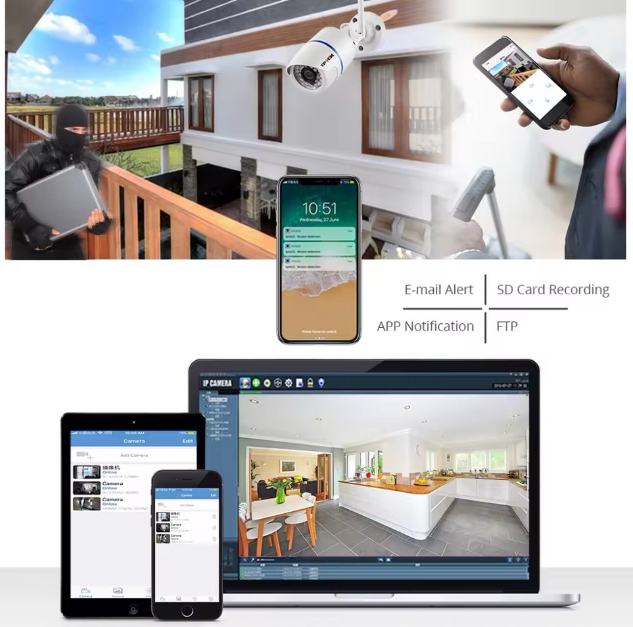 NEW 4MP 1080P IP WIFI HOME OFFICE HD SECURITY SURVEILLANCE WATERPROOF CAMERA