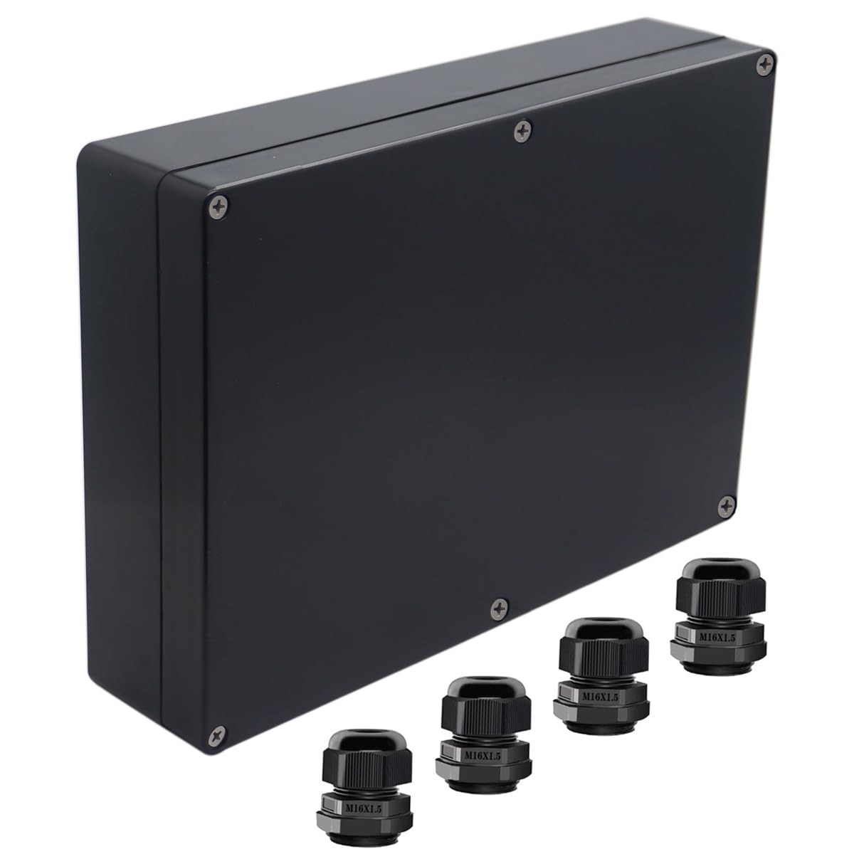 Otdorpatio Junction Box IP65 Waterproof ABS Plastic 10.35“x7.17”x2.36“, Black