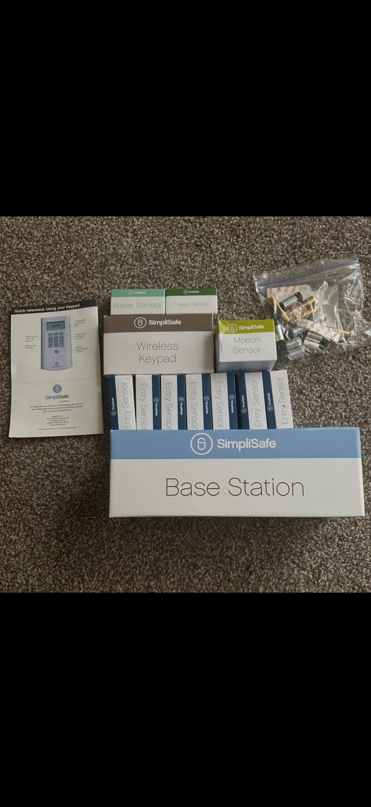 SimpliSafe Gen 1 Home Security System 12-Piece Lot W/ ORIGINAL BOXES – No Contra