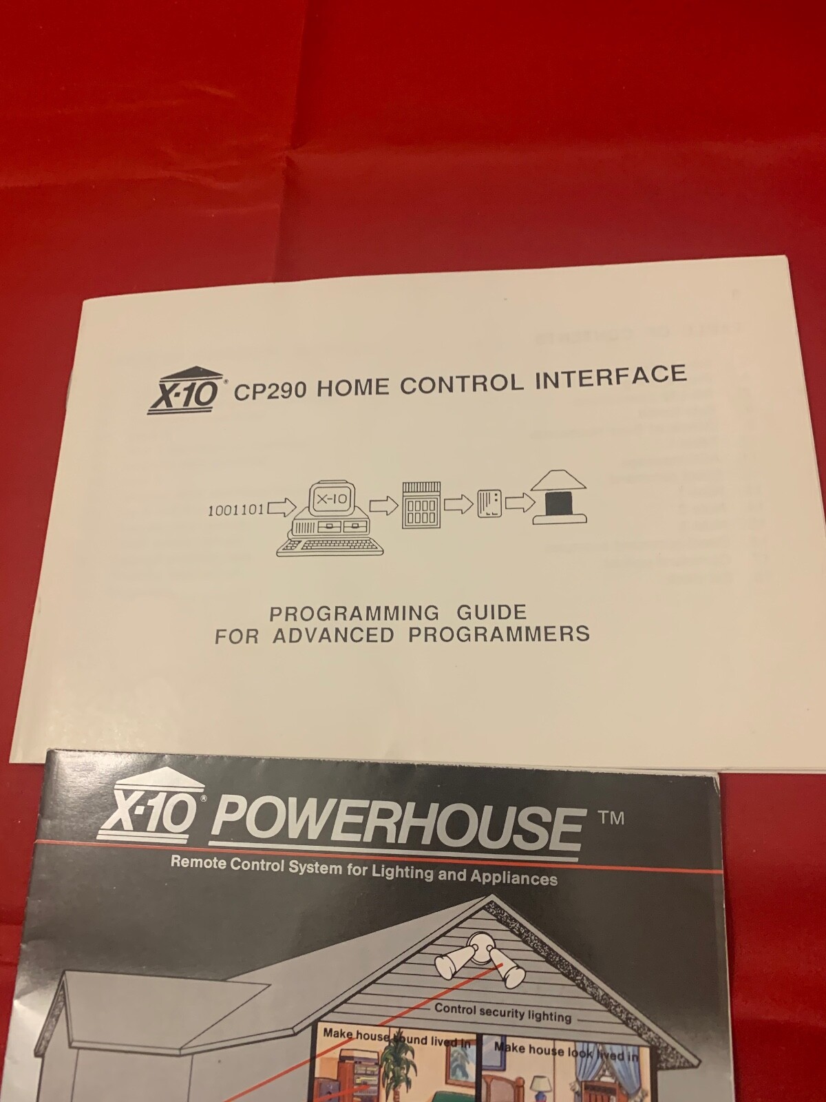 POWERHOUSE X-10 SECURITY TIMERS BOOKLETS MANUALS vintage