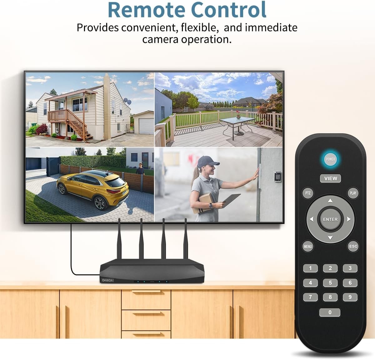 Comprehensive 4-Camera Wireless Security System with 500GB & Smart Detection