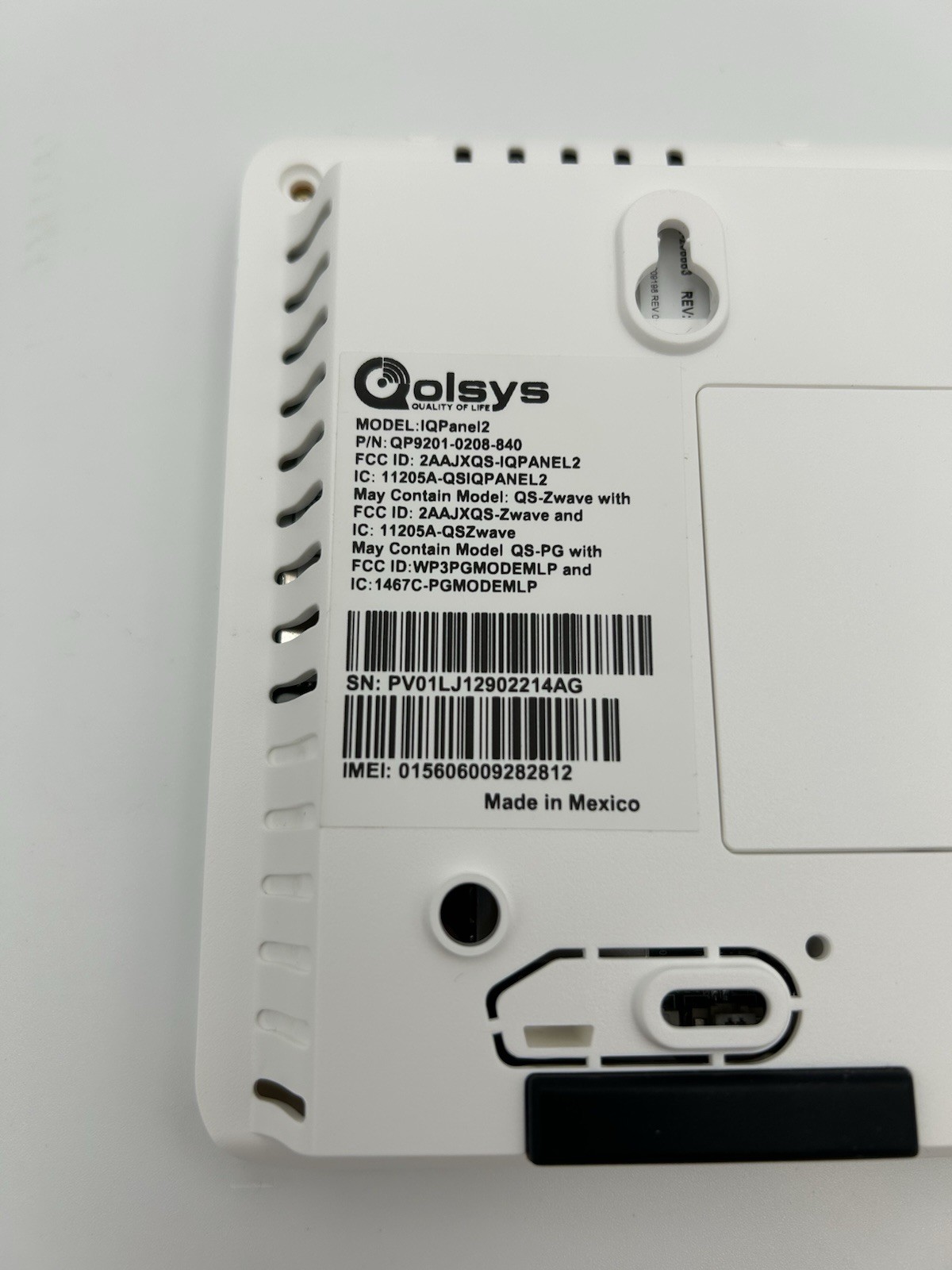 Olsys CPI IQPanel2 Touchscreen Smart Home Hub Display P/N QP9201-0208–840