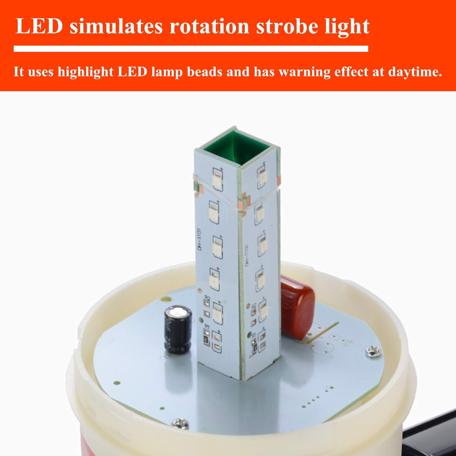 Industrial Sound and Light Alarm Siren Horn with Strobe Outdoor/Indoor AC110V…