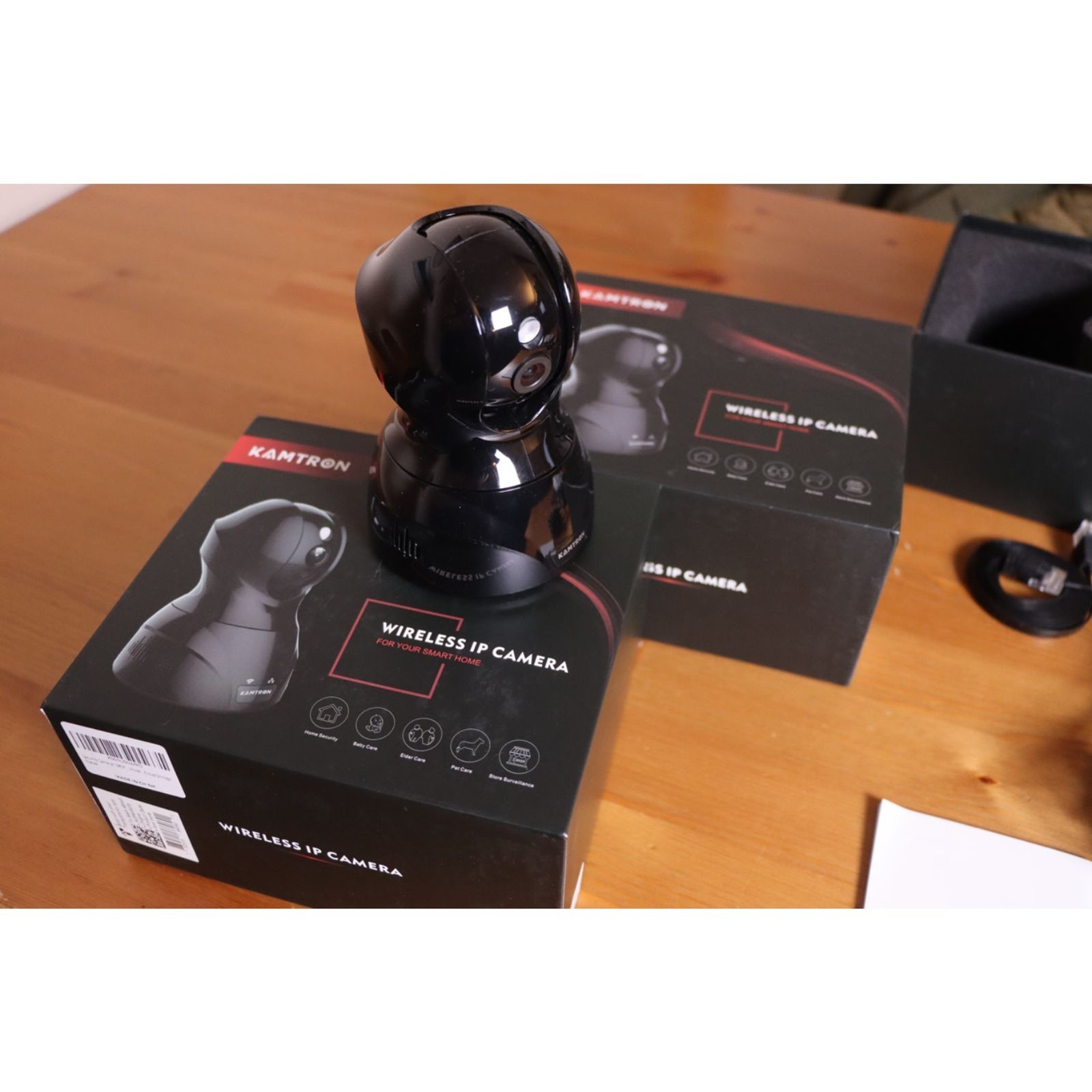 Kamtron Wireless IP Cameras, Set of 2, Night Vision, Pan/Tilt