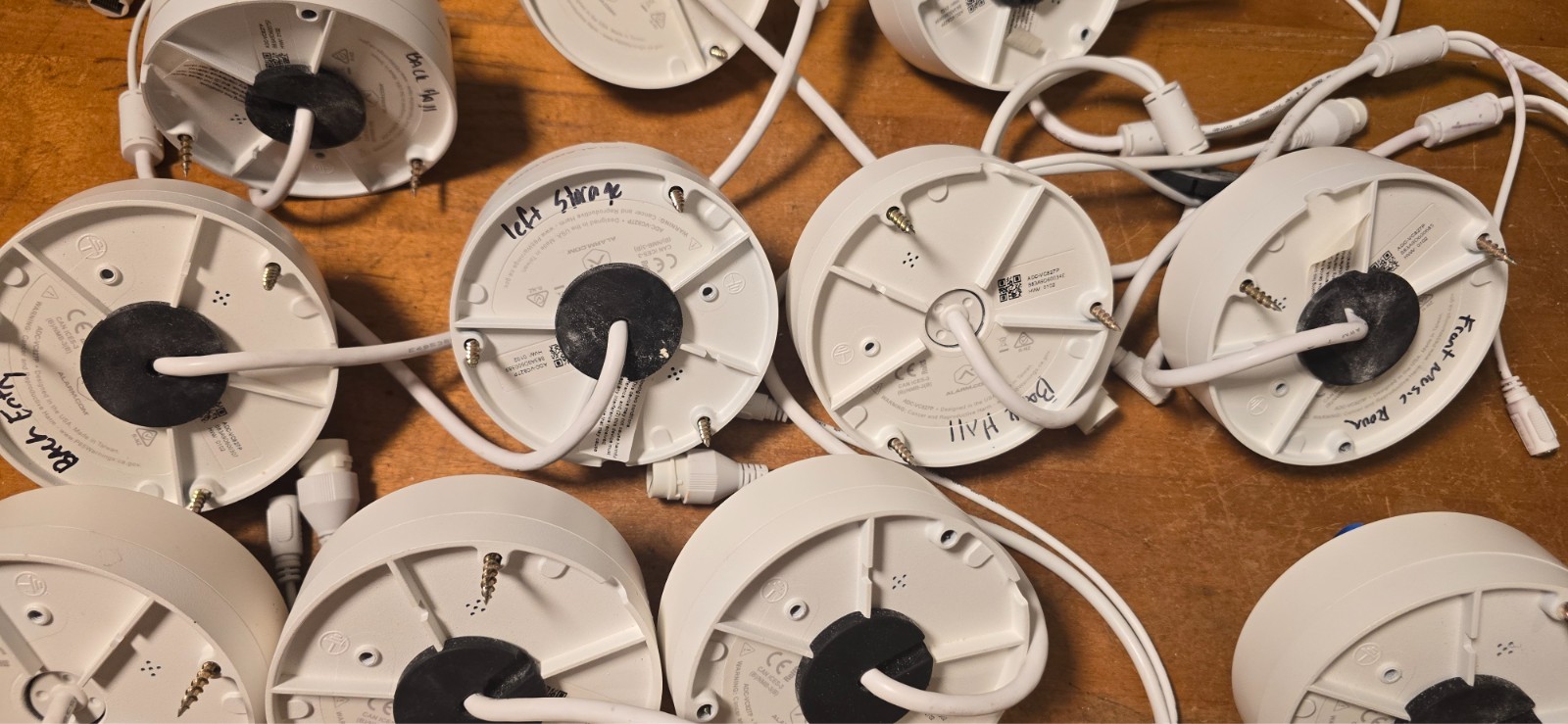 Alarm.com ADC-VC827P Indoor Dome IP Security Cameras Lot of 11