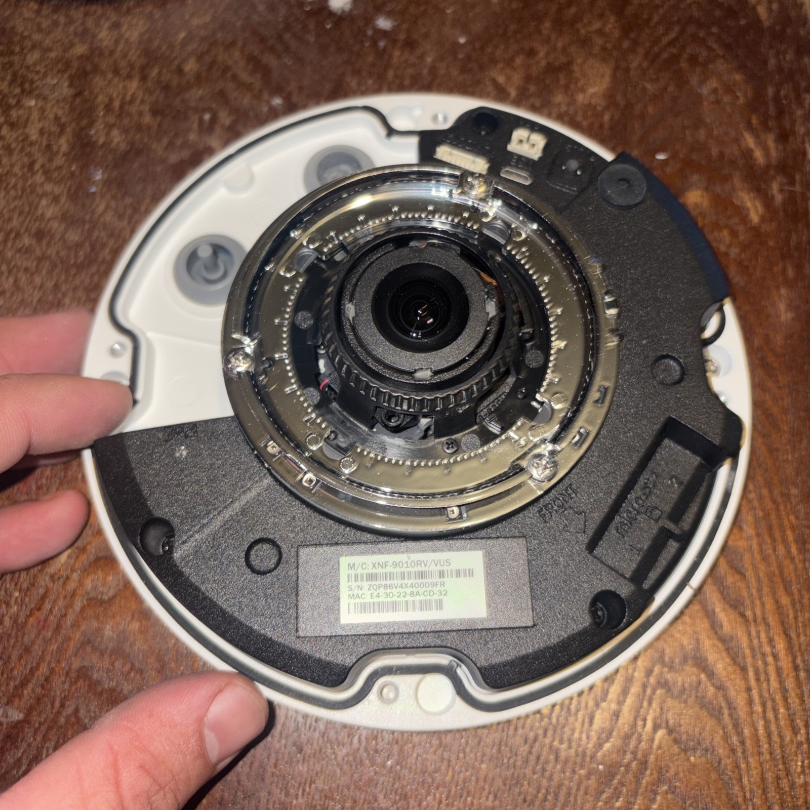 WiseNet used XNF-9010RV 12mp Fisheye IP Camera Hanwha Techwin Used