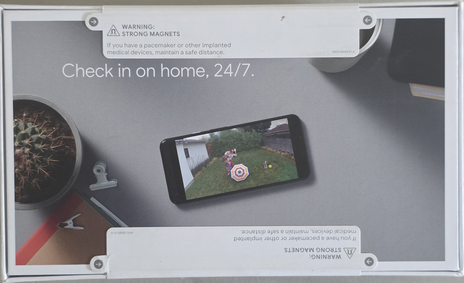 New Google Nest Cam Indoor/Outdoor Wire Free Security Camera Snow 2 Pack