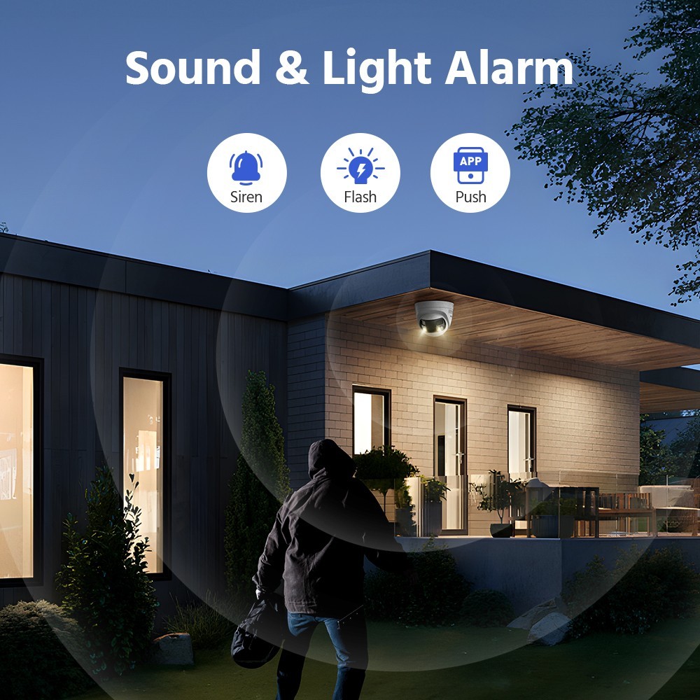 ANNKE 8CH 12MP NVR 4K POE 180° View Color Security Camera System Two Way Audio