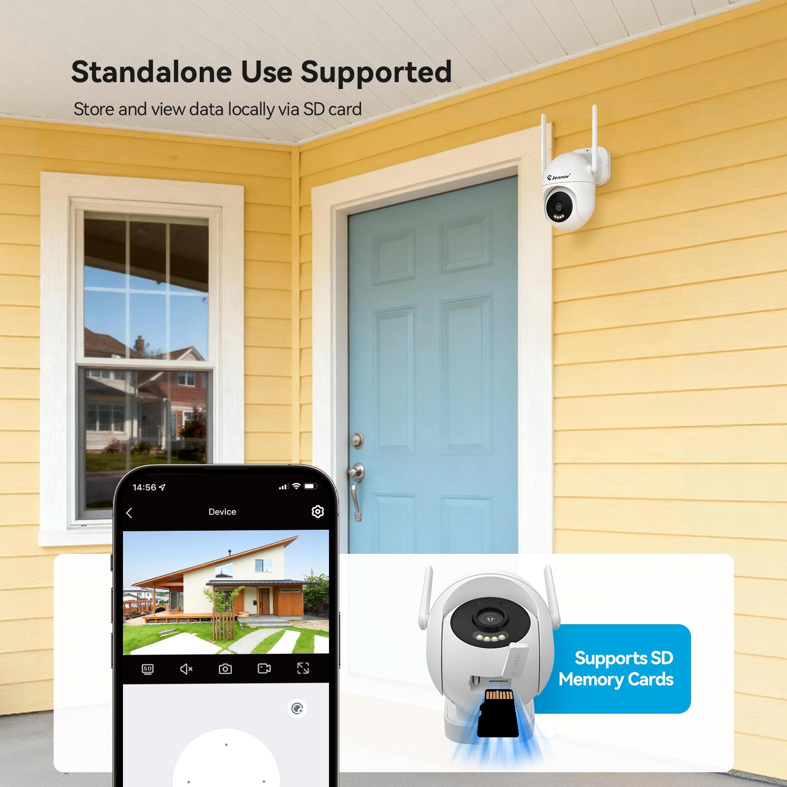 Wireless WiFi Security Camera System 5MP Smart Outdoor Night Vision Wired Cam