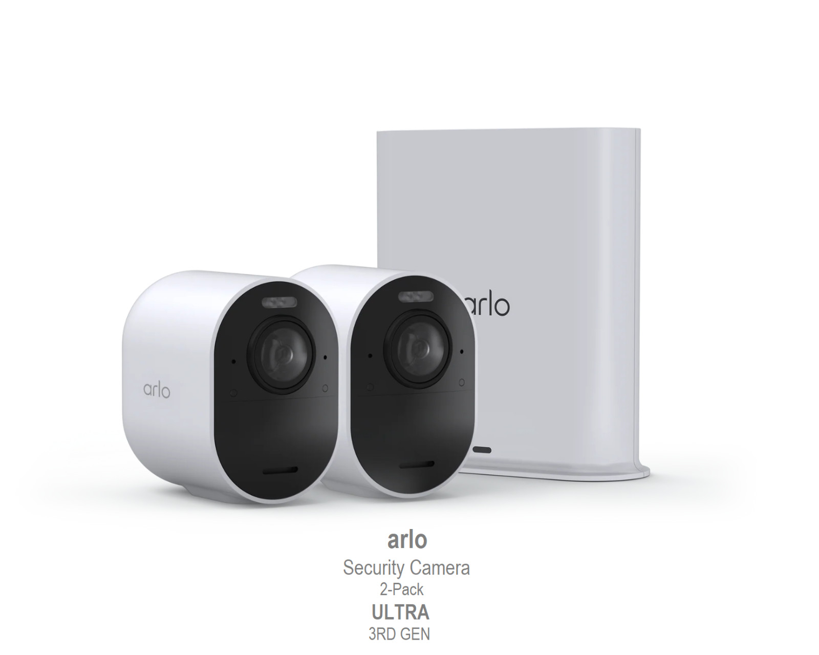 Arlo Ultra Security Camera 4K (3rd Gen) 2025 Release 2 Cameras with Smart Hub