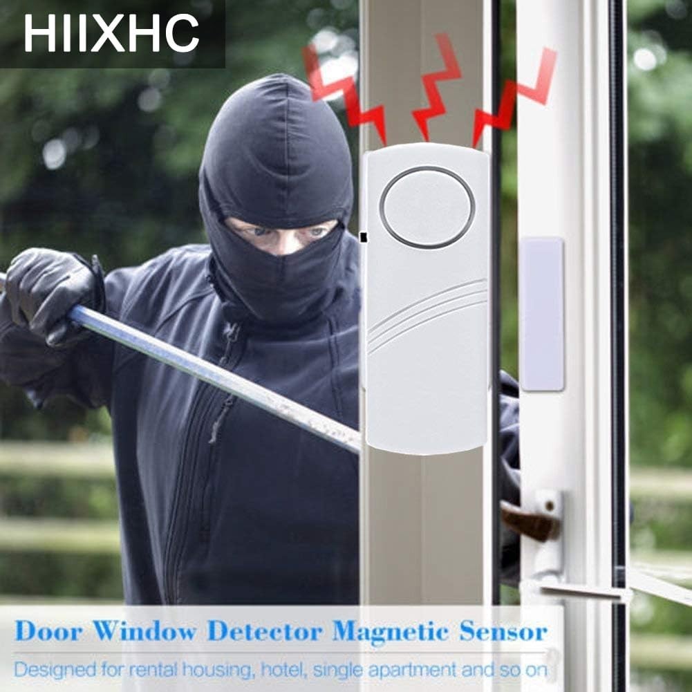 Pack of 10 Wireless Door & Window Alarms with 90 dB Alert for Enhanced Security