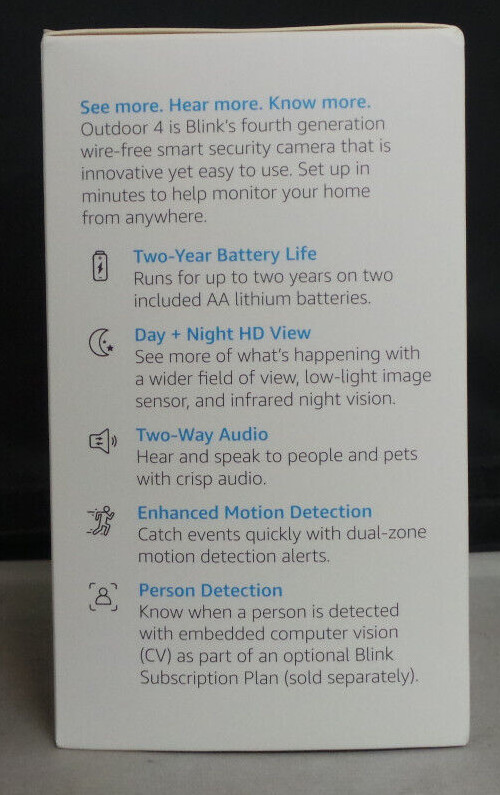 Blink Outdoor 4 – Smart Security 3 Camera System Kit (4th Gen) – SEALED!