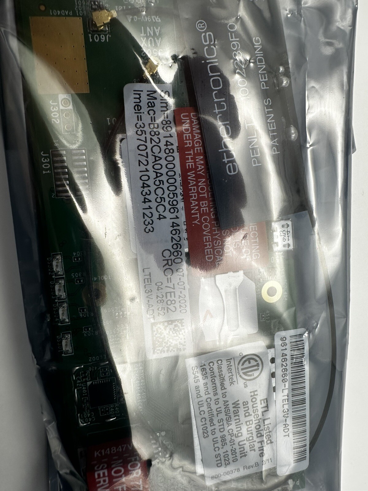 Honeywell LTE3V-ADT Verizon, ADT LTE Communicator L3000