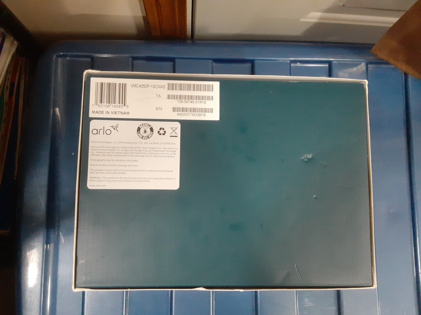 Brand New, Open Box, Arlo Pro 4 3-Cam Kit with Bonus Solar Panel – White, 2K ?