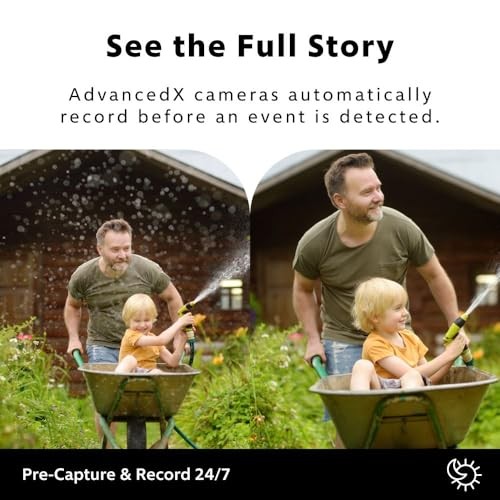 AdvancedX Wired NVR 4K Security Camera System, 8 Channels, 8 PoE Cameras