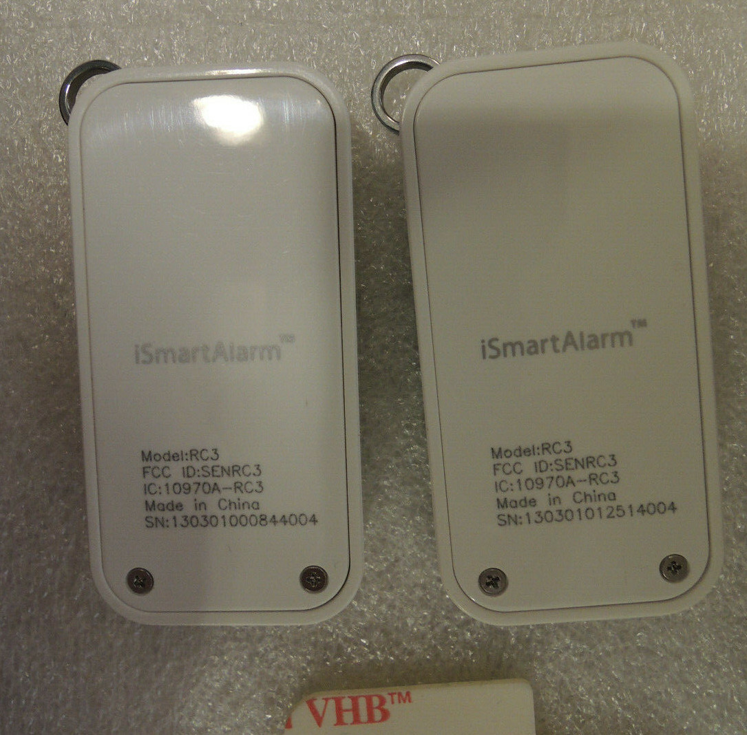 Grouping LOT Package of iSmart Alarm Parts Sensors, Remotes, Cube One iPU3